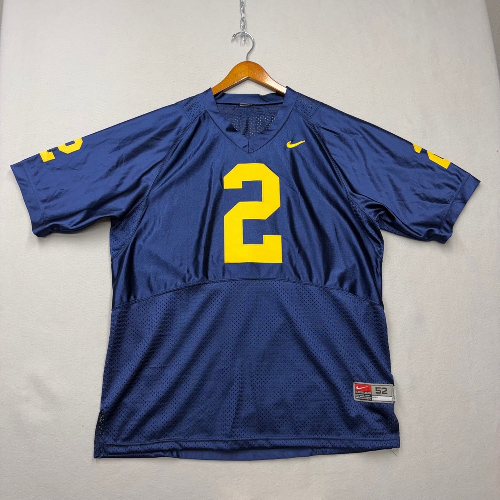 Nike Football Jersey Mens XL Blue Michigan Woodson 2 Authentic Y2K Rare